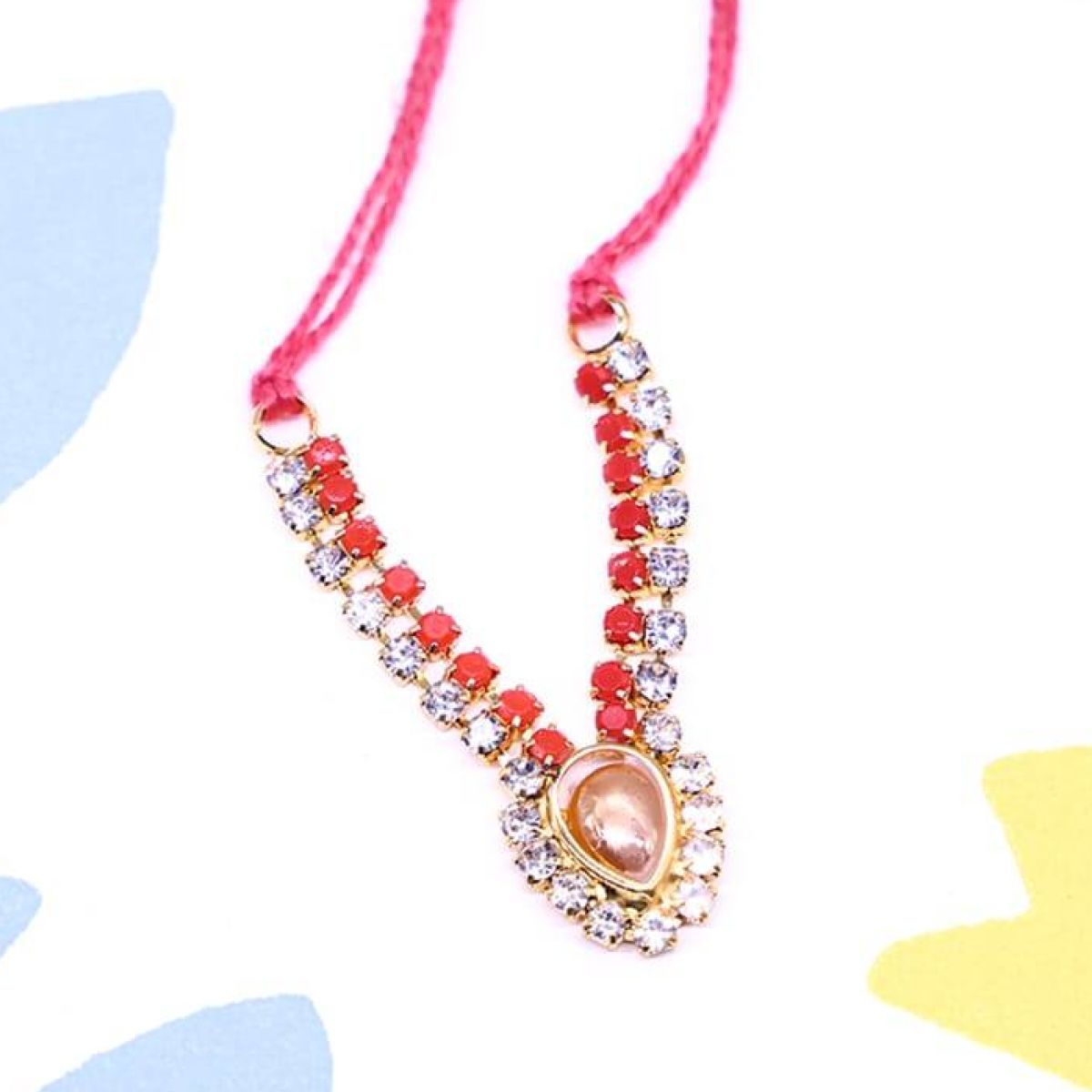 Beautiful Stone studded necklace for Idols